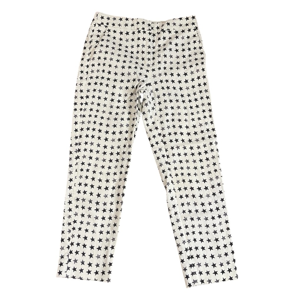 Max Mara White Star Patterned Pants US 6